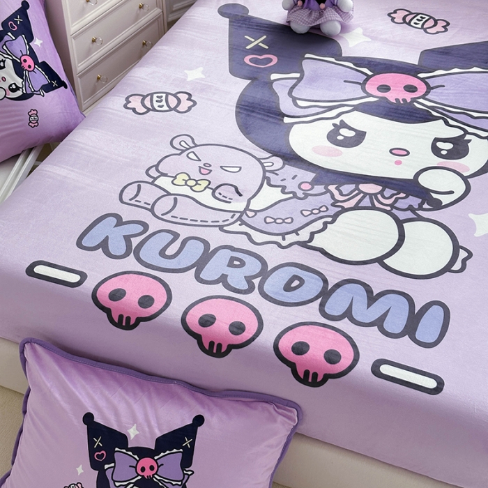 91家纺网 家纺一手货源 找家纺 蘭菲家纺 2023新款宝宝绒卡通印花床笠 小库日记