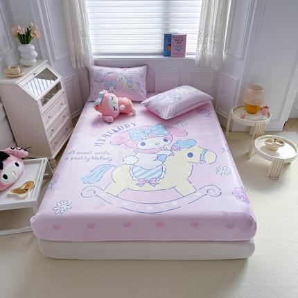 蘭菲家纺 2023新款宝宝绒卡通印花床笠 小乐乐