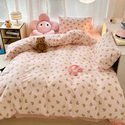 91家纺网 家纺一手货源 找家纺 （总）昔可 2023新款全棉小卡通爱心四件套