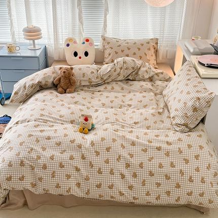 91家纺网 家纺一手货源 找家纺 （总）昔可 2023新款全棉小卡通爱心四件套