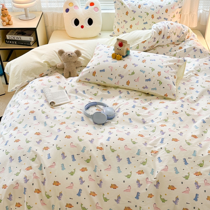 91家纺网 家纺一手货源 找家纺 （总）昔可 2023新款全棉小卡通爱心四件套