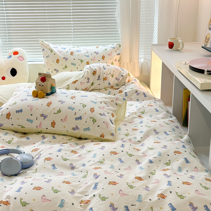 91家纺网 家纺一手货源 找家纺 （总）昔可 2023新款全棉小卡通爱心四件套