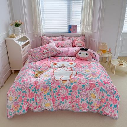 蘭菲家纺 2023新款宝宝绒卡通印花四件套及单品 闺蜜