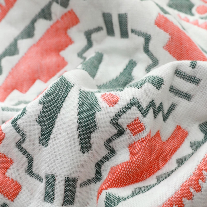 91家纺网 家纺一手货源 找家纺 （总）朴尔家纺 2023新款波西米亚风优棉三层纱布枕巾