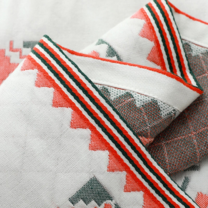 91家纺网 家纺一手货源 找家纺 （总）朴尔家纺 2023新款波西米亚风优棉三层纱布枕巾