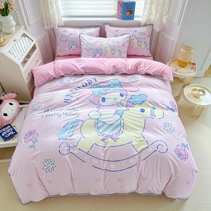 蘭菲家纺 2023新款宝宝绒卡通印花四件套及单品 小乐乐·