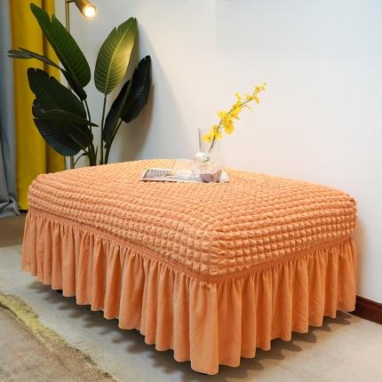 91家纺网 家纺一手货源 找家纺 （总）丝绮鹿 2023新款爆米系列花脚凳套裙边款