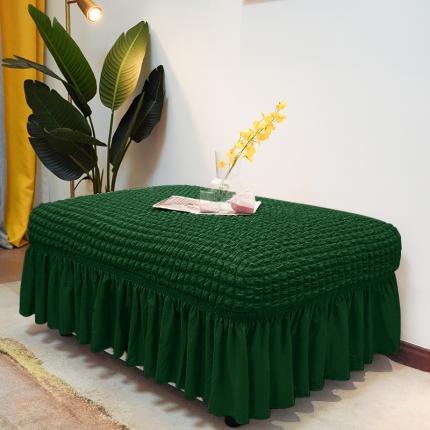 91家纺网 家纺一手货源 找家纺 （总）丝绮鹿 2023新款爆米系列花脚凳套裙边款