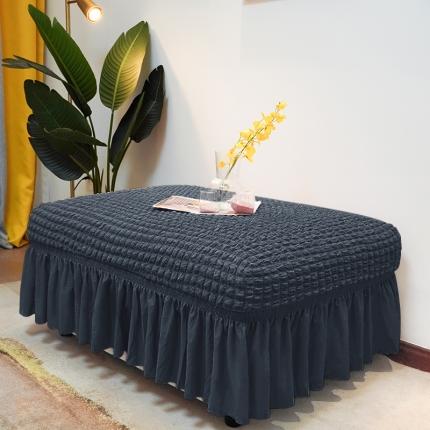 91家纺网 家纺一手货源 找家纺 （总）丝绮鹿 2023新款爆米系列花脚凳套裙边款