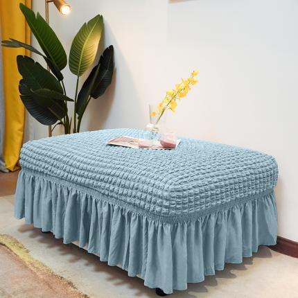 91家纺网 家纺一手货源 找家纺 （总）丝绮鹿 2023新款爆米系列花脚凳套裙边款