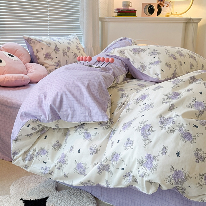 91家纺网 家纺一手货源 找家纺 （总）昔可 2023新款全棉卡通狗狗四件套