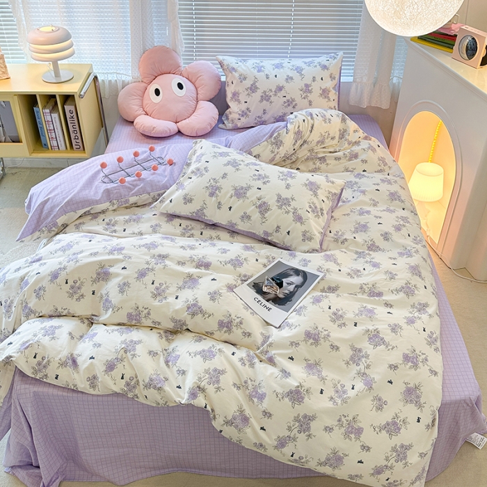 91家纺网 家纺一手货源 找家纺 （总）昔可 2023新款全棉卡通狗狗四件套