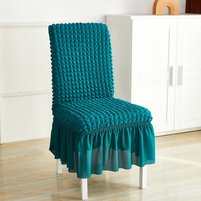 91家纺网 家纺一手货源 找家纺 （总）丝绮鹿 2023新款爆米花系列裙边椅子套