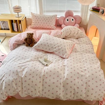 昔可 2023新款全棉卡通狗狗四件套 小椿芽