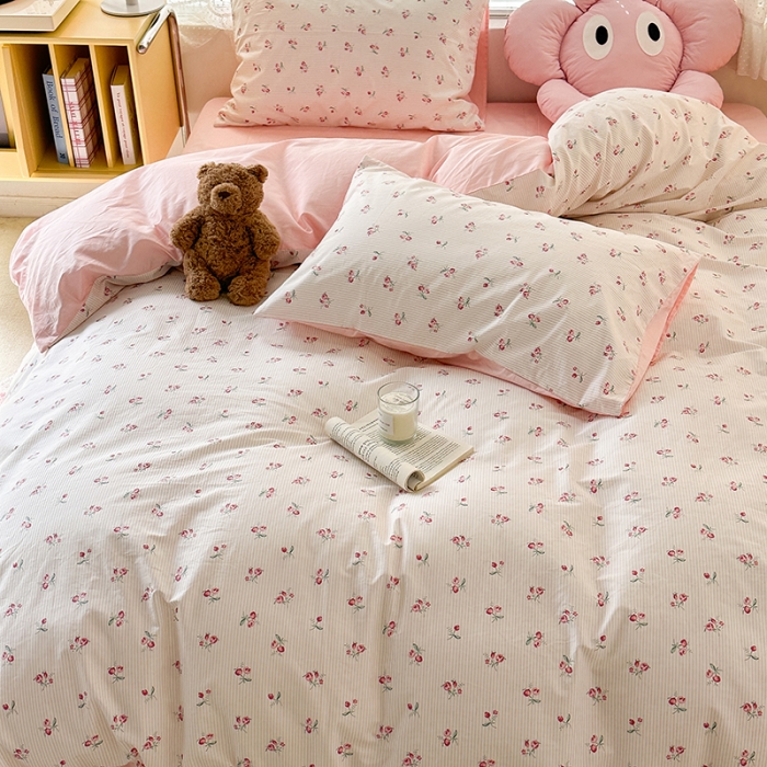 91家纺网 家纺一手货源 找家纺 昔可 2023新款全棉卡通狗狗四件套 小椿芽