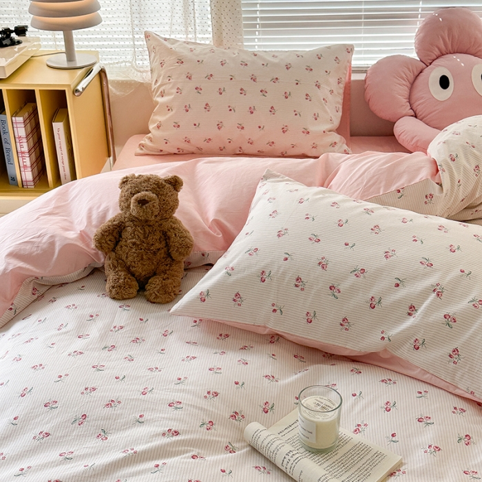 91家纺网 家纺一手货源 找家纺 昔可 2023新款全棉卡通狗狗四件套 小椿芽