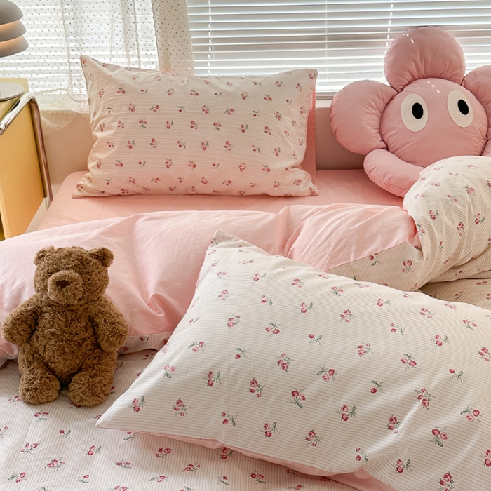 91家纺网 家纺一手货源 找家纺 昔可 2023新款全棉卡通狗狗四件套 小椿芽