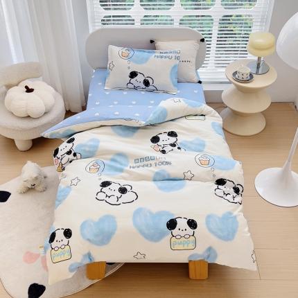 91家纺网 家纺一手货源 找家纺 （总）芭伯妮2025AB版全棉幼儿园三件套儿童被子套件六件套