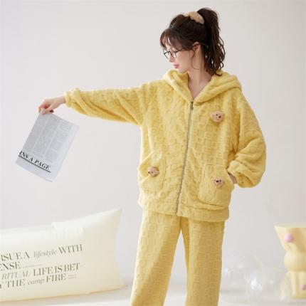 91家纺网 家纺一手货源 找家纺 洛兰沙 2023新款家居服女款w036