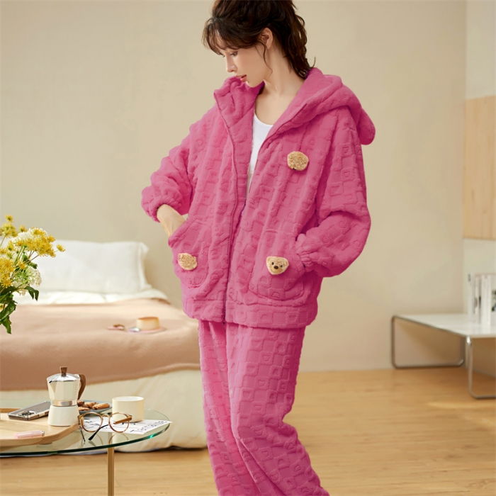 91家纺网 家纺一手货源 找家纺 洛兰沙 2023新款家居服w035