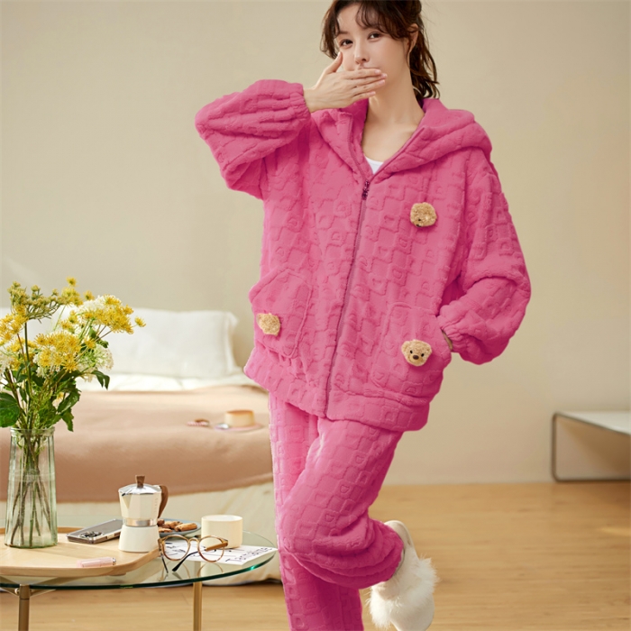 91家纺网 家纺一手货源 找家纺 洛兰沙 2023新款家居服w035