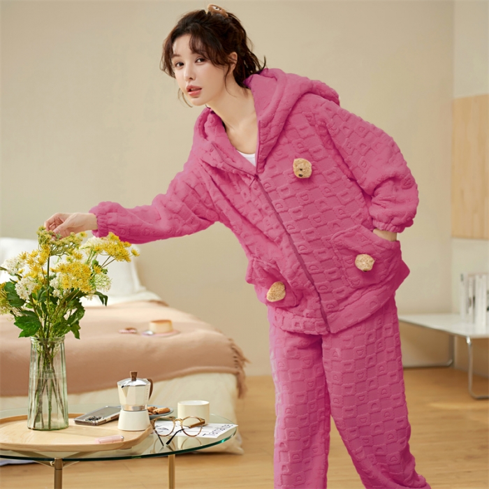 91家纺网 家纺一手货源 找家纺 洛兰沙 2023新款家居服w035