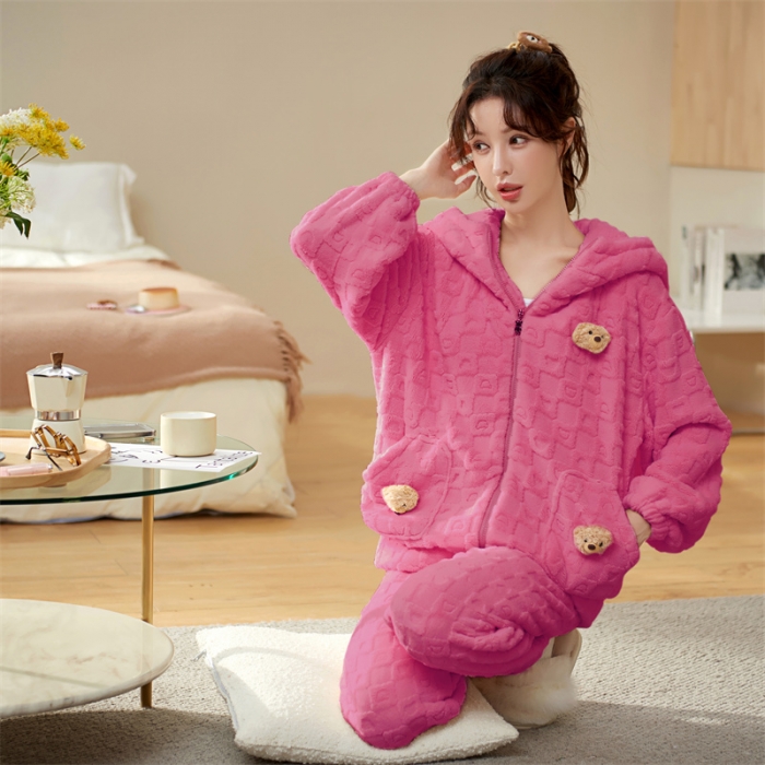 91家纺网 家纺一手货源 找家纺 洛兰沙 2023新款家居服w035