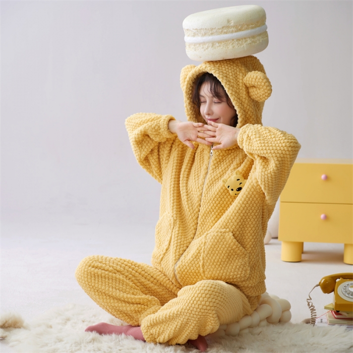 91家纺网 家纺一手货源 找家纺 洛兰沙 2023新款家居服w002