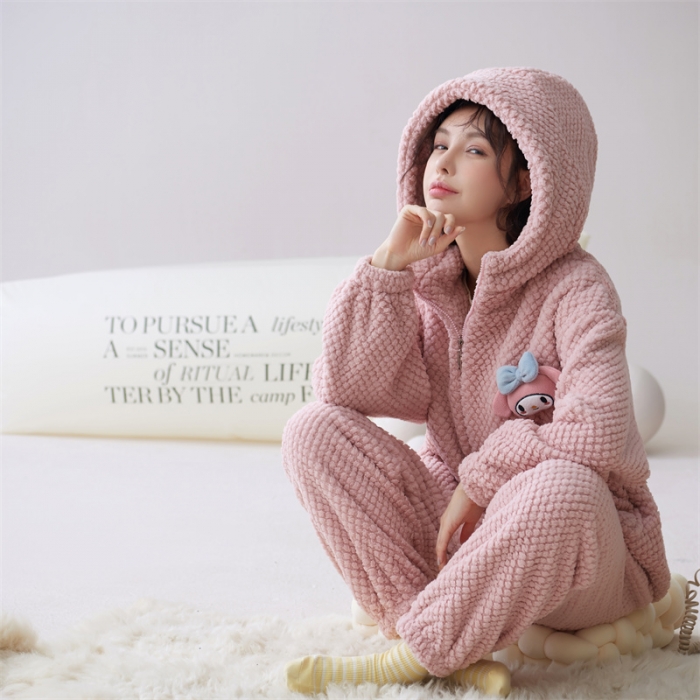 91家纺网 家纺一手货源 找家纺 洛兰沙 2023新款家居服w003