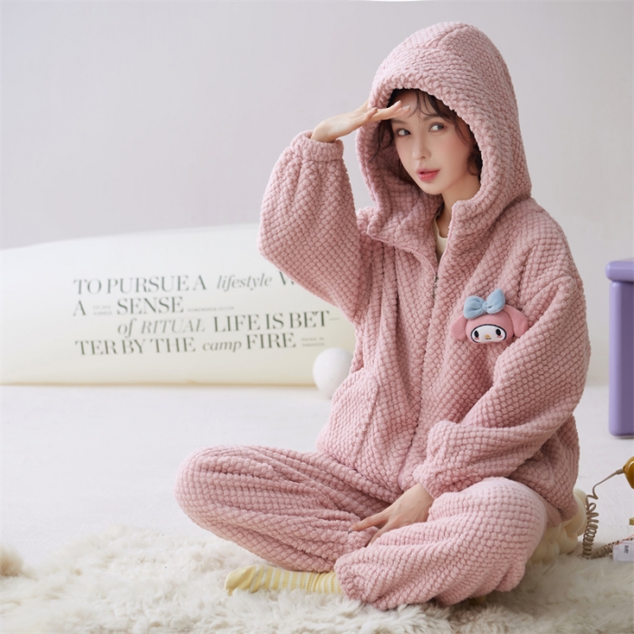 91家纺网 家纺一手货源 找家纺 洛兰沙 2023新款家居服w003