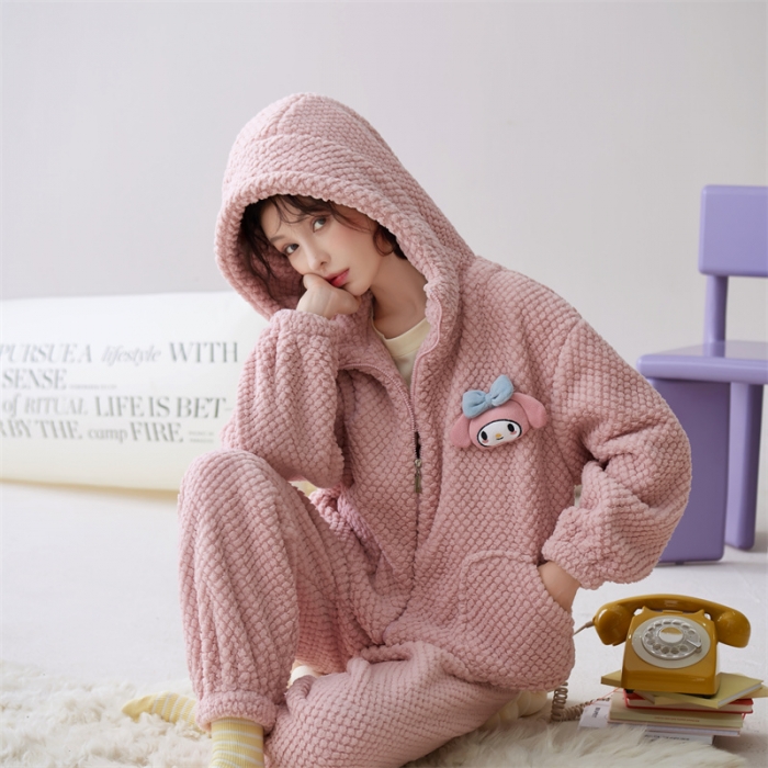 91家纺网 家纺一手货源 找家纺 洛兰沙 2023新款家居服w003