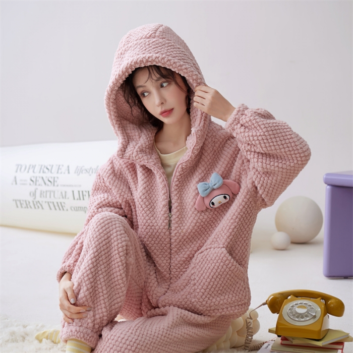 91家纺网 家纺一手货源 找家纺 洛兰沙 2023新款家居服w003