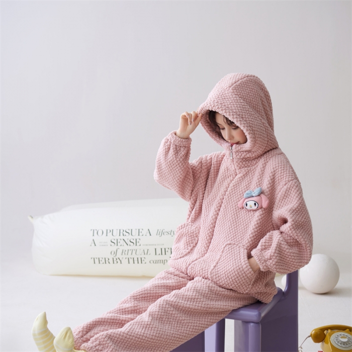 91家纺网 家纺一手货源 找家纺 洛兰沙 2023新款家居服w003