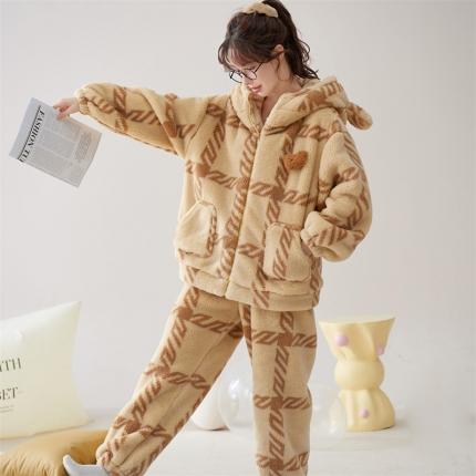 91家纺网 家纺一手货源 找家纺 洛兰沙 2023新款家居服w008