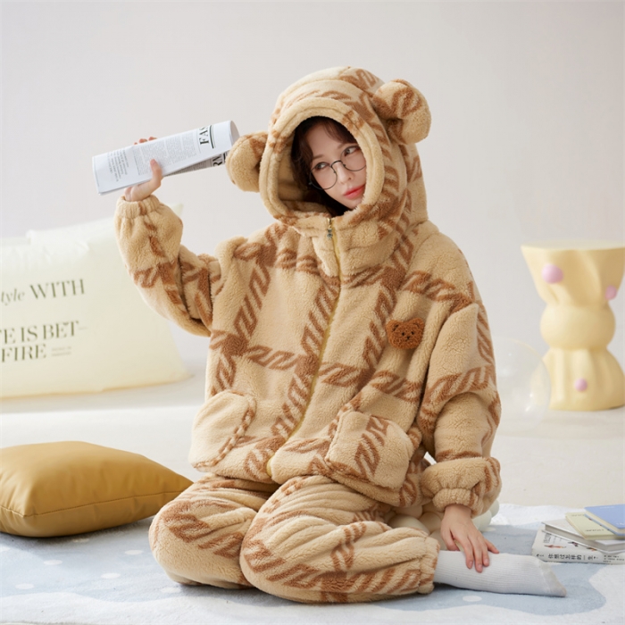 91家纺网 家纺一手货源 找家纺 洛兰沙 2023新款家居服w008