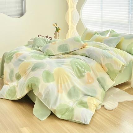 （总）楠沐 2025年新款亲肤水洗棉磨毛单被套