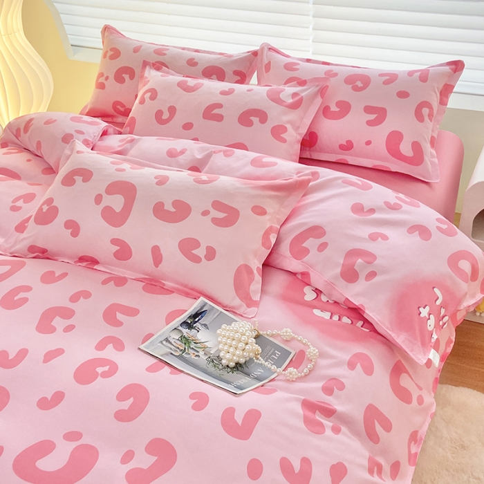 91家纺网 家纺一手货源 找家纺 楠沐 2025年新款亲肤水洗棉磨毛单被套 甜美女孩