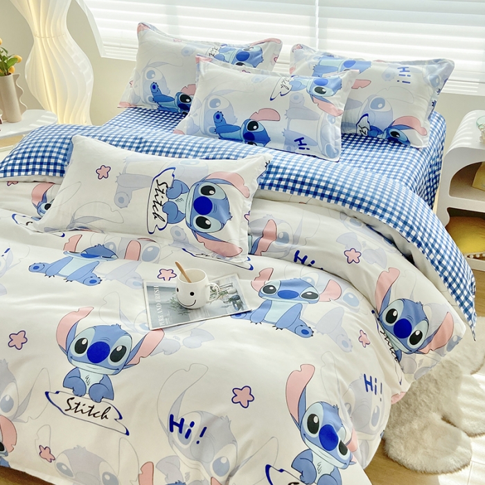 91家纺网 家纺一手货源 找家纺 楠沐 2025年新款亲肤水洗棉磨毛单被套 史迪仔