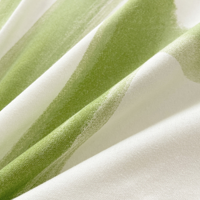 91家纺网 家纺一手货源 找家纺 楠沐 2025年新款亲肤水洗棉磨毛单被套 绿色心情