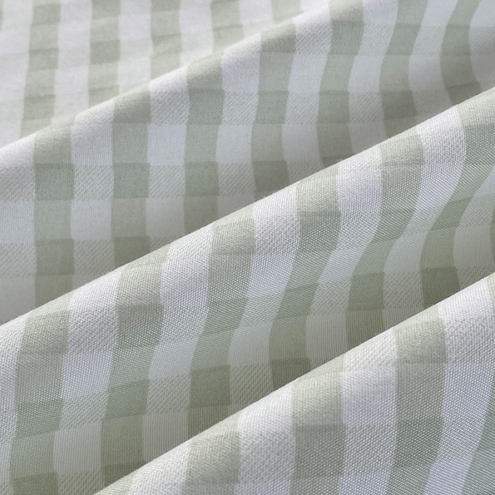 91家纺网 家纺一手货源 找家纺 楠沐 2025年新款亲肤水洗棉磨毛单被套 小绿格