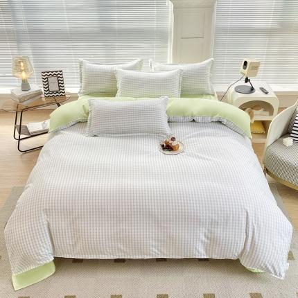 91家纺网 家纺一手货源 找家纺 楠沐 2026新款亲肤柔软芦荟棉美棉磨毛印花四件套