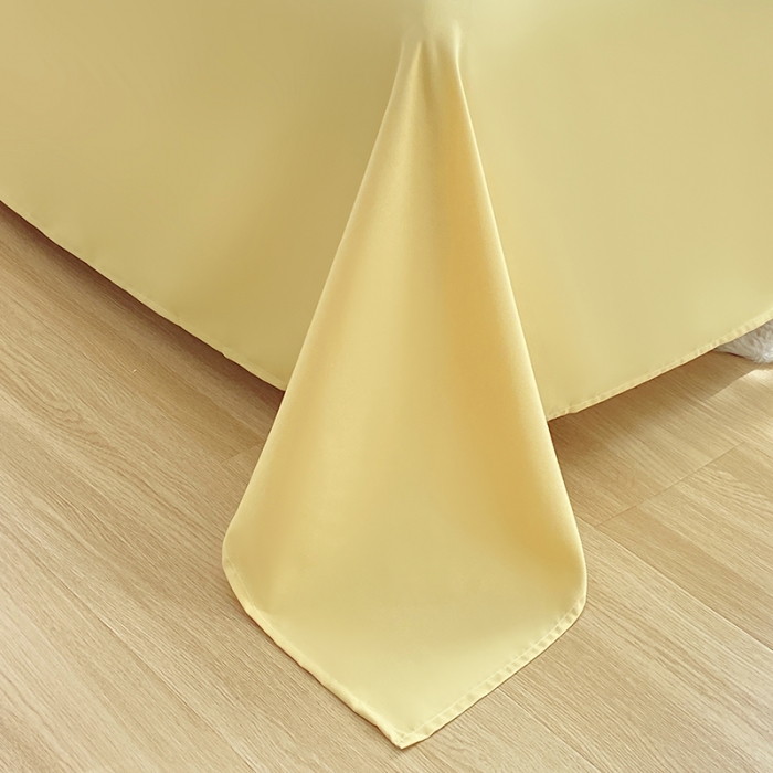 91家纺网 家纺一手货源 找家纺 楠沐 2025新款亲肤水洗棉磨毛四件套 小绵羊-黄