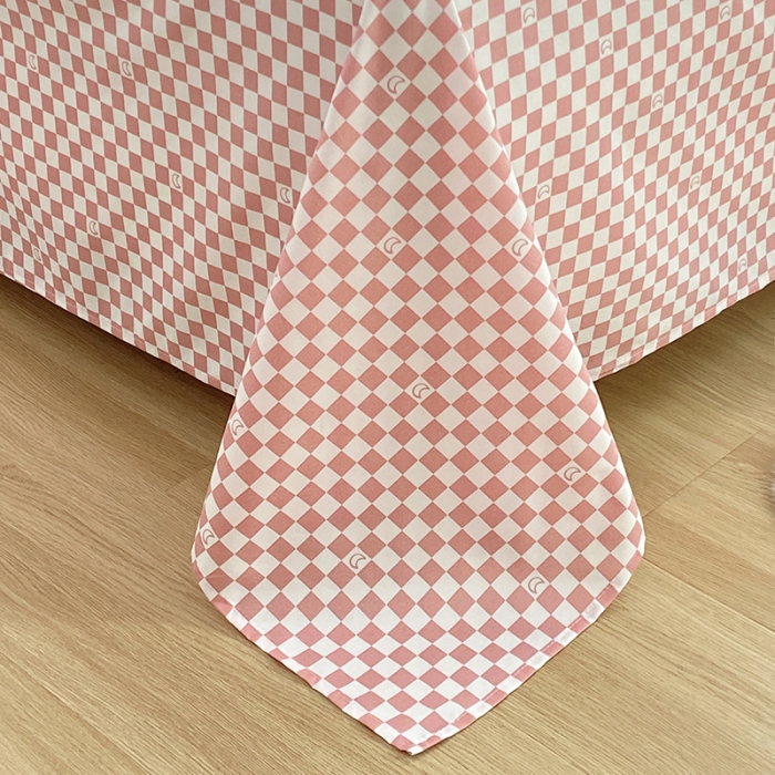 91家纺网 家纺一手货源 找家纺 楠沐 2025新款亲肤水洗棉磨毛四件套 阳光花苑-粉