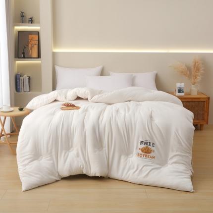 薇玛仕 2023新款A类水洗棉原棉大豆被冬被 原棉-象牙白