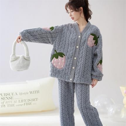 91家纺网 家纺一手货源 找家纺 洛兰沙 2023新款家居服W013