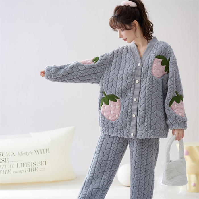 91家纺网 家纺一手货源 找家纺 洛兰沙 2023新款家居服W013