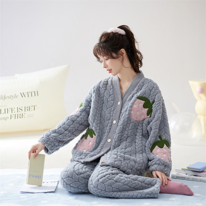 91家纺网 家纺一手货源 找家纺 洛兰沙 2023新款家居服W013