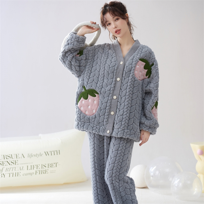 91家纺网 家纺一手货源 找家纺 洛兰沙 2023新款家居服W013