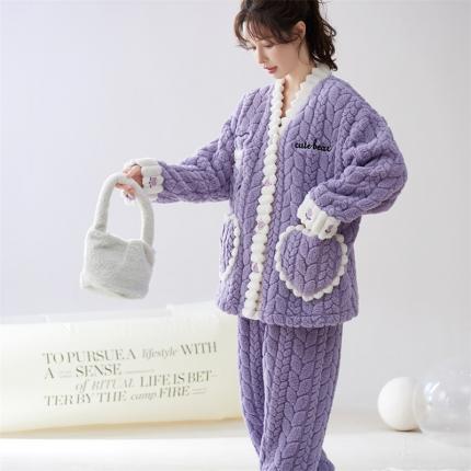 91家纺网 家纺一手货源 找家纺 2023新款家居服W015