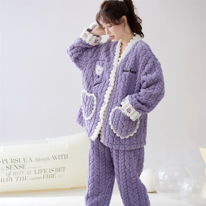 91家纺网 家纺一手货源 找家纺 2023新款家居服W015